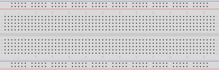 empty breadboard